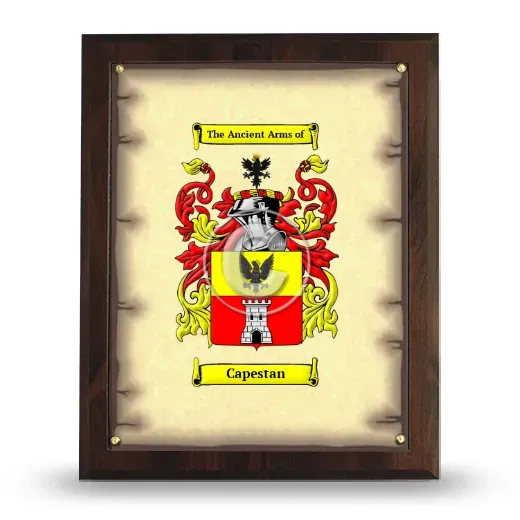 Capestan Coat of Arms Plaque
