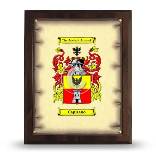 Capisano Coat of Arms Plaque