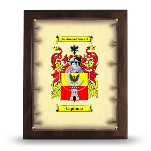 Capitano Coat of Arms Plaque