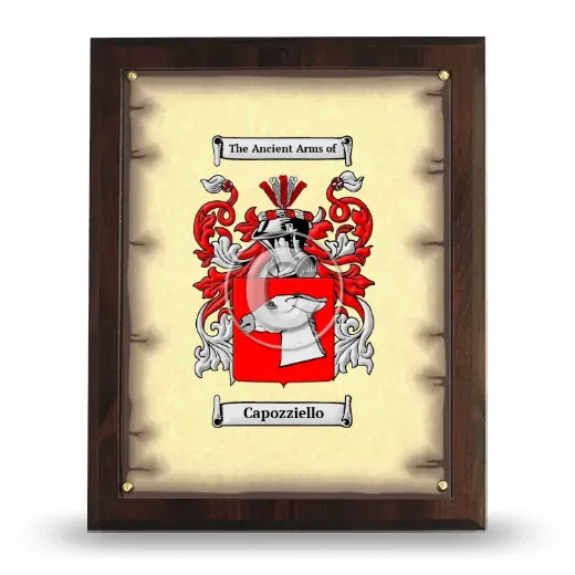 Capozziello Coat of Arms Plaque