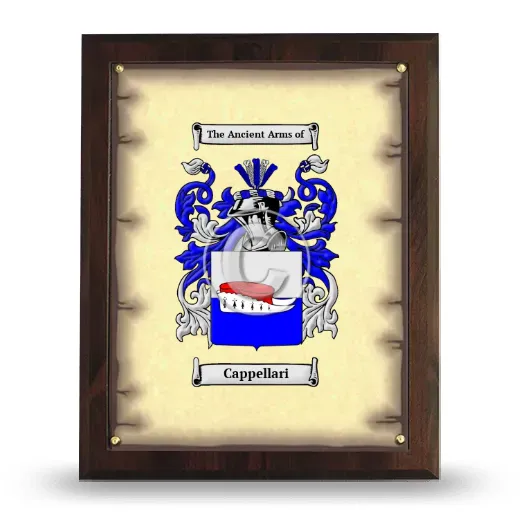 Cappellari Coat of Arms Plaque
