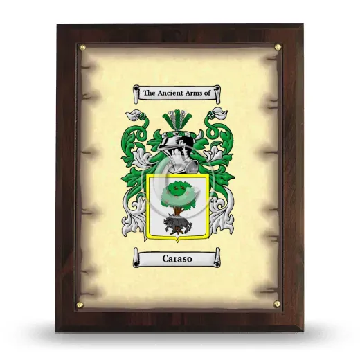 Caraso Coat of Arms Plaque