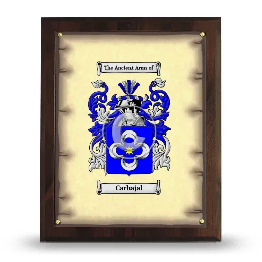 Carbajal Coat of Arms Plaque