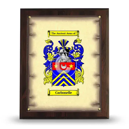 Carbonelle Coat of Arms Plaque