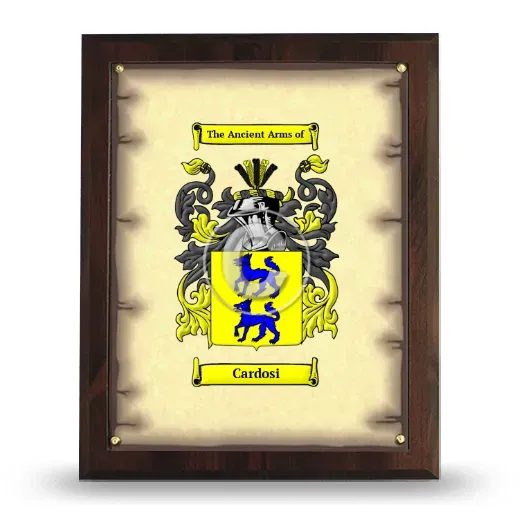 Cardosi Coat of Arms Plaque