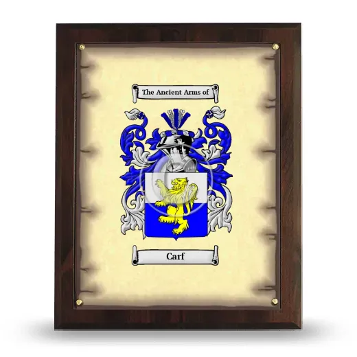 Carf Coat of Arms Plaque