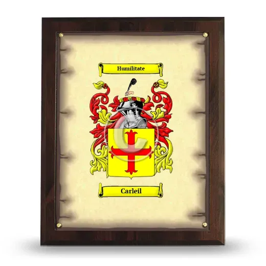 Carleil Coat of Arms Plaque