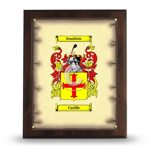 Carlile Coat of Arms Plaque
