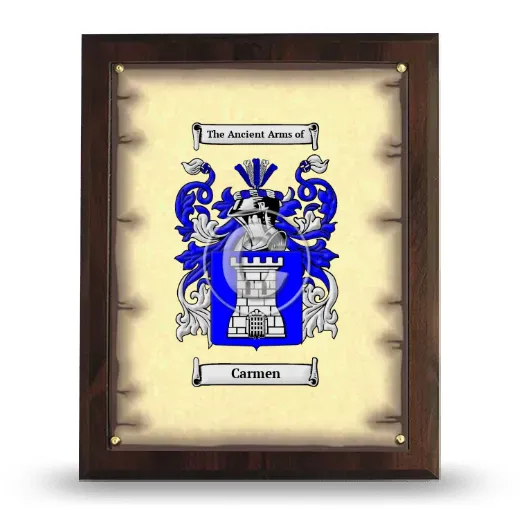 Carmen Coat of Arms Plaque