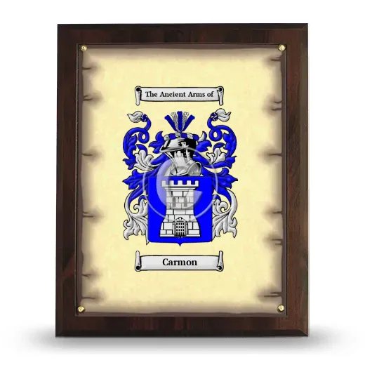 Carmon Coat of Arms Plaque