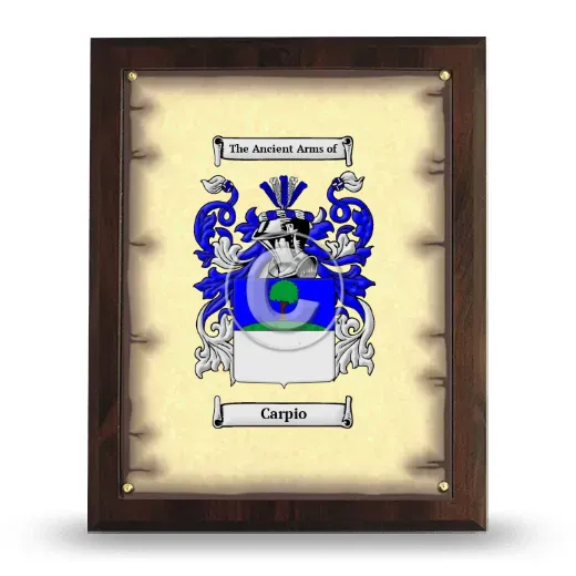 Carpio Coat of Arms Plaque