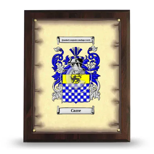 Carre Coat of Arms Plaque