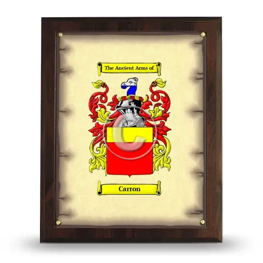 Carron Coat of Arms Plaque