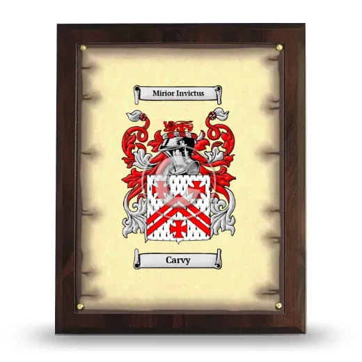 Carvy Coat of Arms Plaque