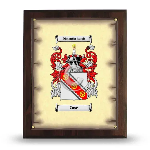Casè Coat of Arms Plaque