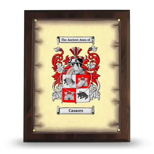 Casarez Coat of Arms Plaque