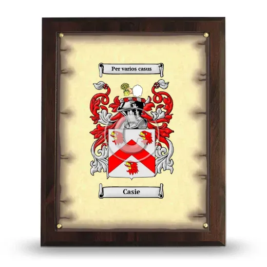 Casie Coat of Arms Plaque