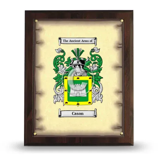 Cason Coat of Arms Plaque