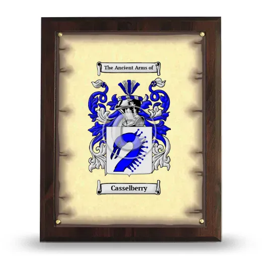 Casselberry Coat of Arms Plaque