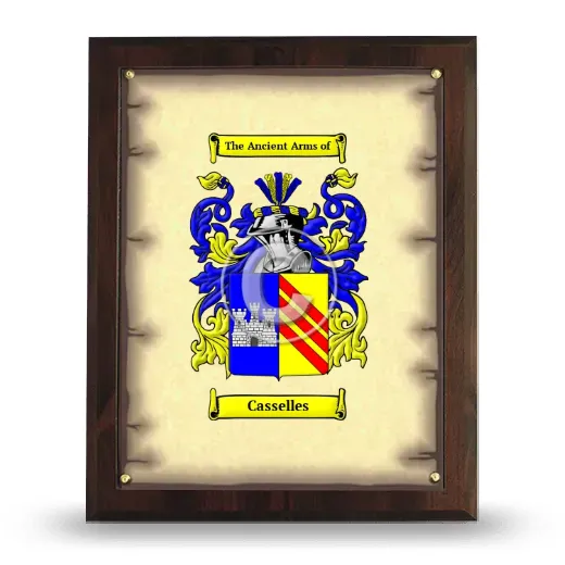 Casselles Coat of Arms Plaque