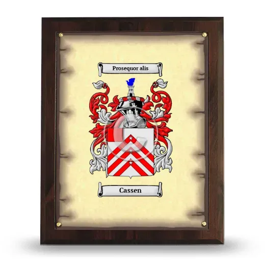 Cassen Coat of Arms Plaque