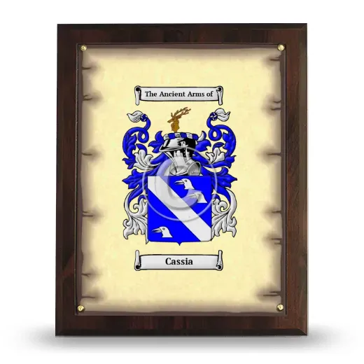 Cassia Coat of Arms Plaque