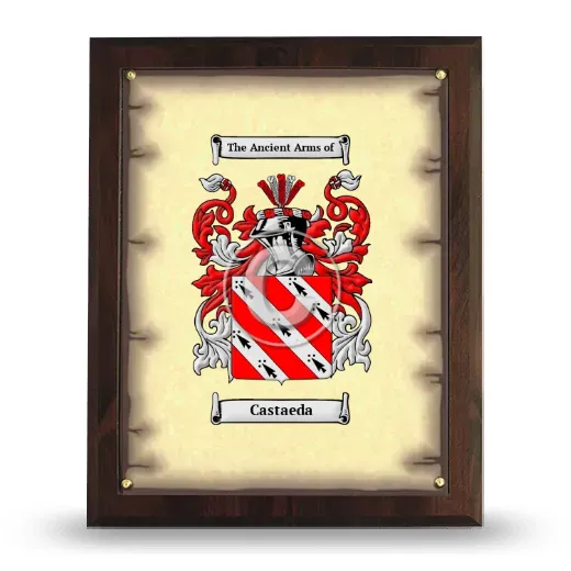 Castaeda Coat of Arms Plaque