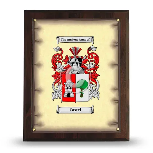 Castel Coat of Arms Plaque