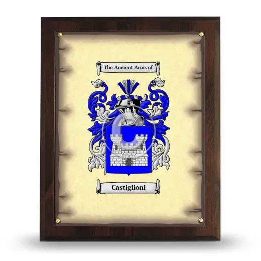 Castiglioni Coat of Arms Plaque