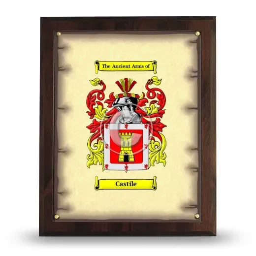 Castile Coat of Arms Plaque