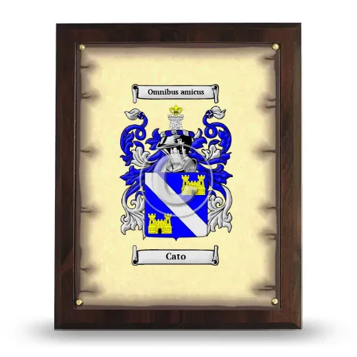Cato Coat of Arms Plaque