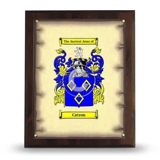 Catron Coat of Arms Plaque