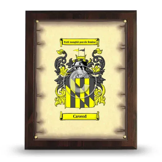 Caverd Coat of Arms Plaque