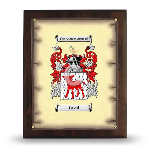 Cavul Coat of Arms Plaque