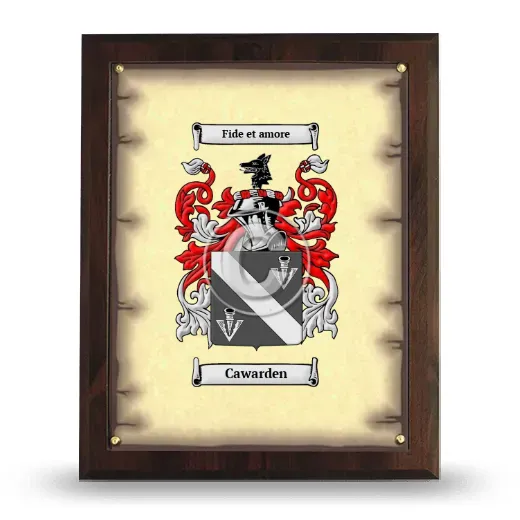 Cawarden Coat of Arms Plaque