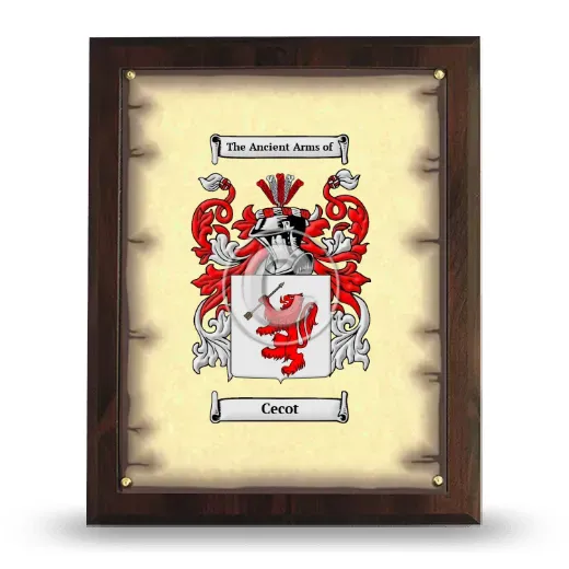 Cecot Coat of Arms Plaque