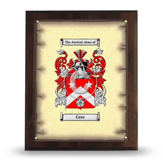 Cere Coat of Arms Plaque