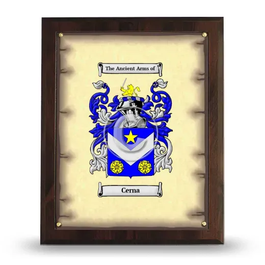 Cerna Coat of Arms Plaque