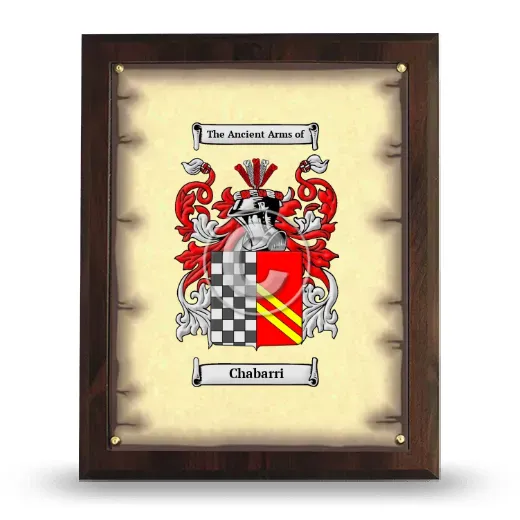 Chabarri Coat of Arms Plaque