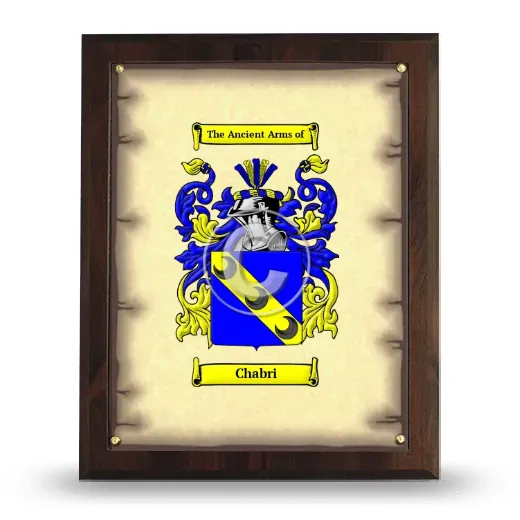 Chabri Coat of Arms Plaque