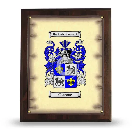 Chacone Coat of Arms Plaque