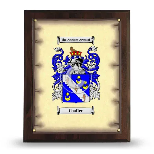 Chaffer Coat of Arms Plaque