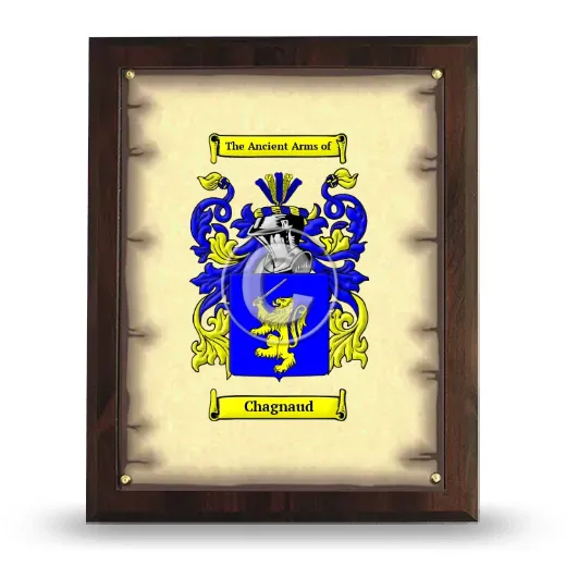 Chagnaud Coat of Arms Plaque