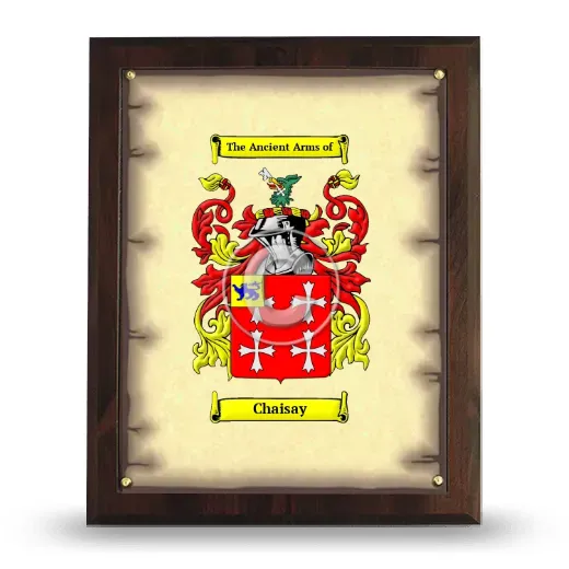Chaisay Coat of Arms Plaque