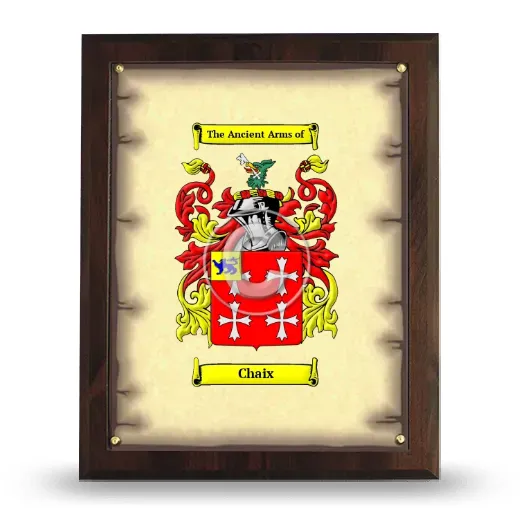 Chaix Coat of Arms Plaque