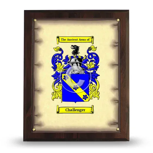 Challenger Coat of Arms Plaque