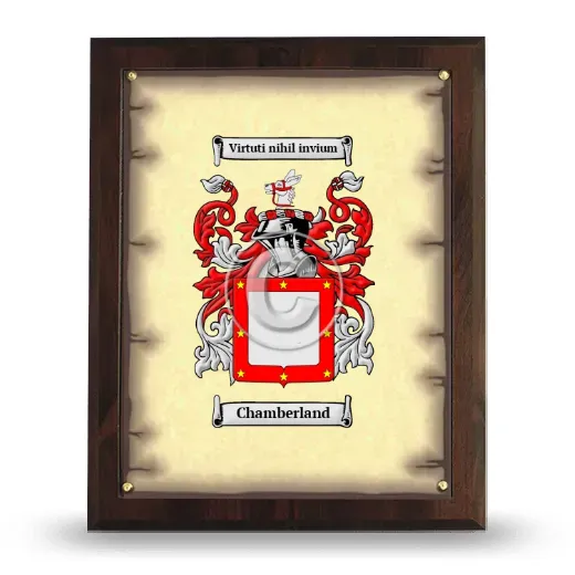 Chamberland Coat of Arms Plaque