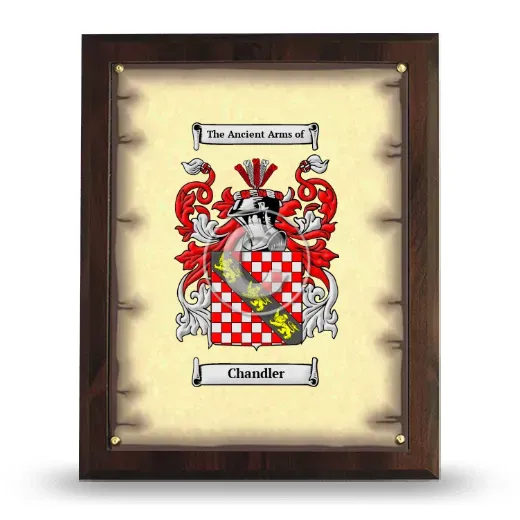 Chandler Coat of Arms Plaque