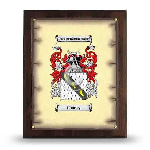 Chaney Coat of Arms Plaque