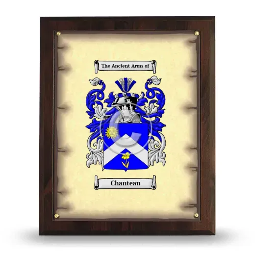 Chanteau Coat of Arms Plaque